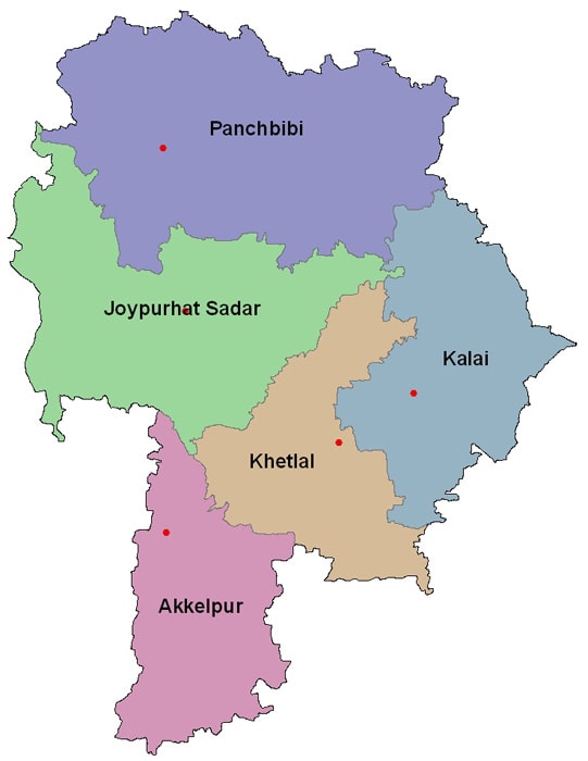 Map of Joypurhat District