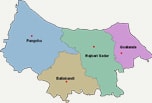 Map of Rajbari District