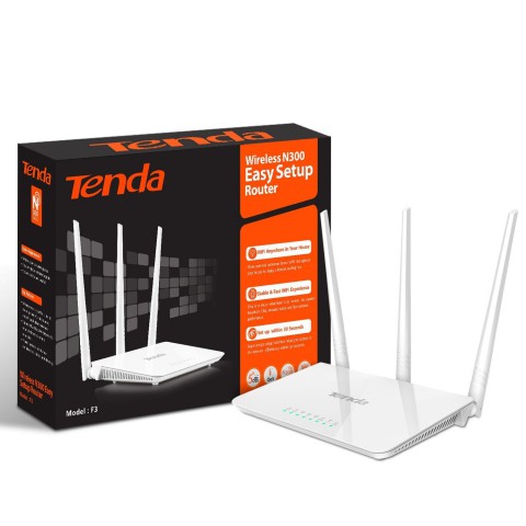 Tenda F3 300Mbps Three Antenna Wireless Wi-Fi Router