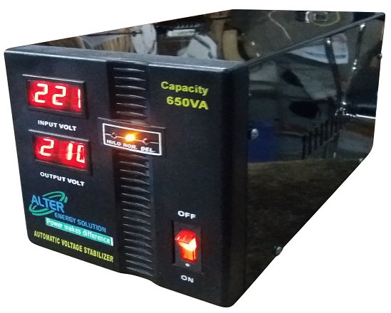 Alter 650VA Single Phase Automatic Voltage Stabilizer
