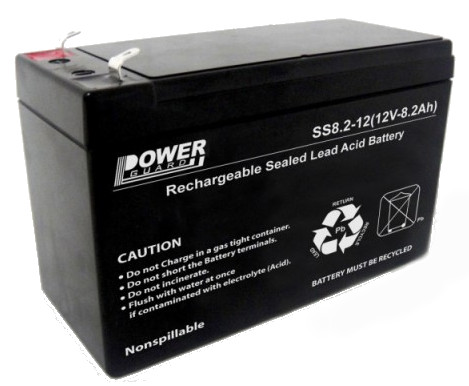 Power Guard 8.2Ah 12V Sealed Acid Offline UPS Battery