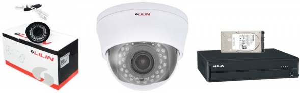 LILIN CCTV Package 4CH DVR 2 PCS CC Camera 1TB HDD
