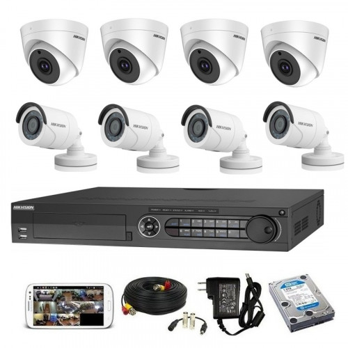 CCTV Package Hikvision 8CH 8-Pcs Camera 1TB HDD